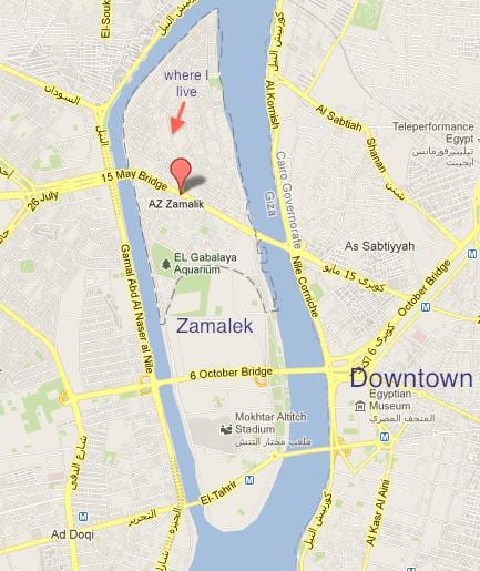 zamalek cairo মানচিত্র