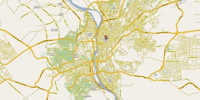 কায়রো মানচিত্রে
